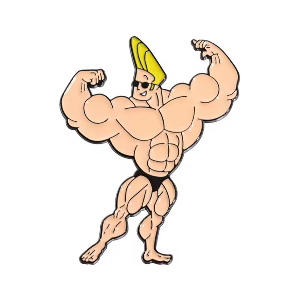 Johnny Bravo Classic Cartoon Enamel Pin